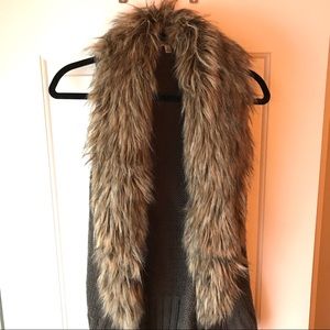 Faux Fur Crochet Vest